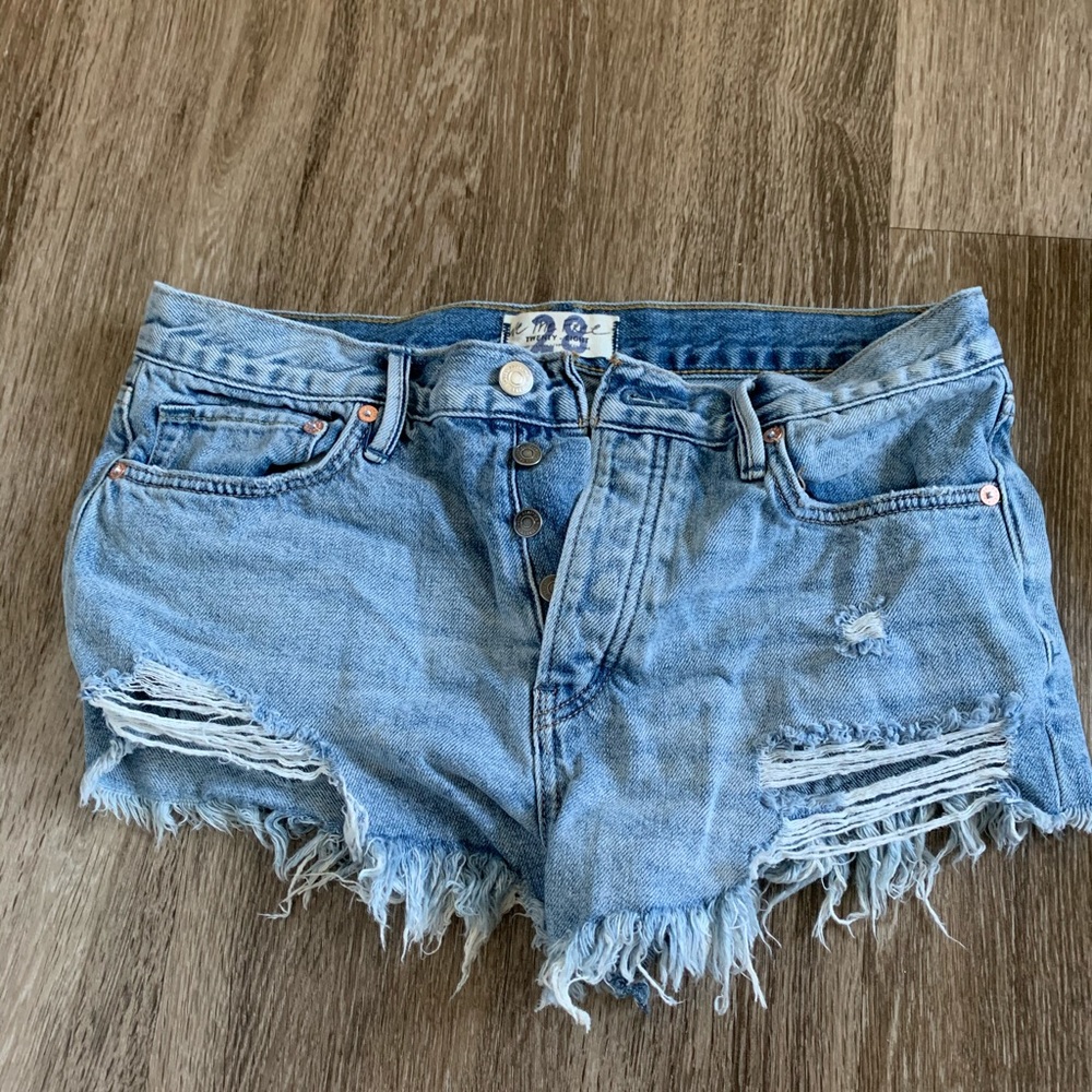 Free People Jean Shorts